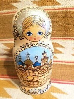 10 Big Authentic Russian Matryoshka Nesting Dolls 10 Piece Set 10pc Flemish Art