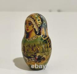 10 Hand Painted Signed Collectible Museum Quality Matryoshka Nesting Dolls 1996