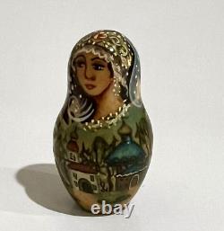 10 Hand Painted Signed Collectible Museum Quality Matryoshka Nesting Dolls 1996