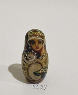 10 Hand Painted Signed Collectible Museum Quality Matryoshka Nesting Dolls 1996