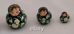 10 Layer Russian Nesting Dolls Wooden Matryoshka SIGNED