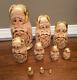 10 Mockba Russian Nesting Doll 10 Pieces Handmade Flemish Art Signed