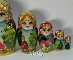 10 Nesting dolls Winter party Russian doll Matryoshka 10 in 1
