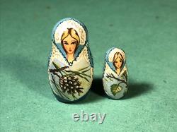 10 Piece Matryoshka 11 Tall Hand Painted Artist Signed Russian Nesting Dolls
