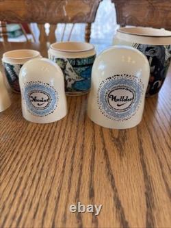 10 Piece Russian Nesting Dolls Golden Cockerel Hand Painted