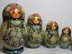 10 Pieces Handmade Signed Russian Nesting Dolls