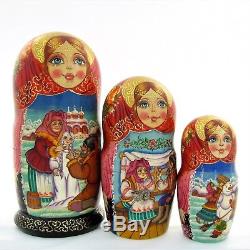 10 Poupées Russes H28 peint main signé Matriochka Russian Nested Doll Matrioshka