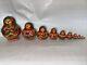 10 Russian Princess Nesting Dolls Hand Painted Flowers Estate Find Signed 10m