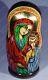 10 Religious Russian Matryoshka Icon Virgin Mary Christ Nesting Dolls 10pcs