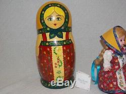 10 Russian Nesting Doll with Madame Alexander Doll Inside, E1-159 Style # 24150