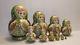 10 Dolls, Russian Matryoshka, By The Author, Height 5.9 (15)