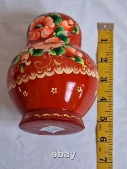 10pc Russian MATRYOSHKA Nesting Doll Fairy Tales Signed