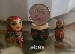 11 Inch Signed Russian Nesting Dolls 1994
