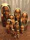 11 Pc Nba Russian Nesting Dolls. 1993 Hand-painted