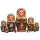 12 Inch Large Russian Nesting Dolls Matryoshka 10 Pc. Hand Painted Firebird