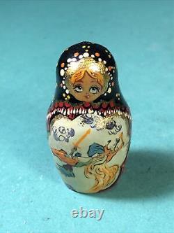 12 Piece Matryoshka 11 Tall Artist Signed Russian Nesting Dolls Pushkin