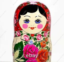 14 Big 20 Pieces Russian Traditional Matryoshka Nesting Dolls Semyonov 20pcs