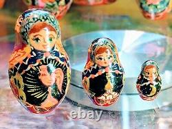 15Pc Russian Hand Painted Nesting Doll Magnificent Matryoshka SKAZKI PUSHKINA
