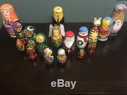 15 Assorted Nesting Dolls Plus