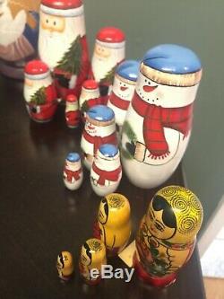 15 Assorted Nesting Dolls Plus