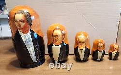 15 LDS Mormon Presidents/Prophets Stacking/Nesting Wood Dolls