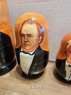 15 LDS Mormon Presidents/Prophets Stacking/Nesting Wood Dolls