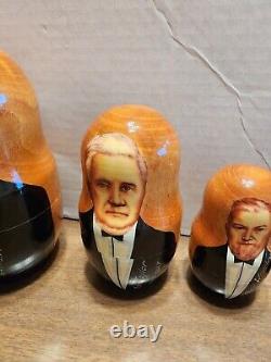 15 LDS Mormon Presidents/Prophets Stacking/Nesting Wood Dolls