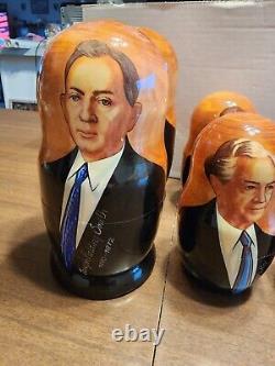 15 LDS Mormon Presidents/Prophets Stacking/Nesting Wood Dolls