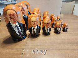 15 LDS Mormon Presidents/Prophets Stacking/Nesting Wood Dolls