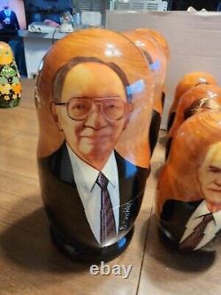 15 LDS Mormon Presidents/Prophets Stacking/Nesting Wood Dolls