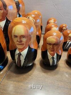 15 LDS Mormon Presidents/Prophets Stacking/Nesting Wood Dolls