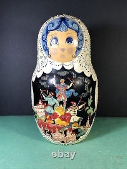 15 Piece Matryoshka 11.5 Tall Artistic Russian Nesting Dolls