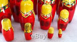 15-Piece Matryoshka Nesting Doll Genuine Russian USSR 14.5 EXCELLENT