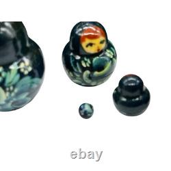 15 Piece Set Gorgeous Russian Authentic Matryoshka Nesting Dolls Wood Signed