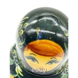 15 Piece Set Gorgeous Russian Authentic Matryoshka Nesting Dolls Wood Signed
