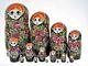 15 Poupées Russes H31cm Peint Main Signé Matriochka Russian Dolls Matrioshka