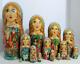15pcs Hand Painted One Of A Kind Russian Nesitng Doll Twelve Months By Frolova