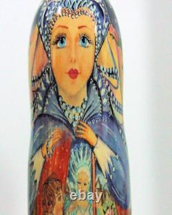 15pcs Hand Painted One of a Kind Russian Nesting Doll Snowqueen