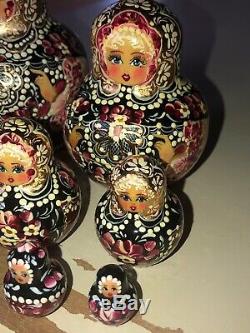 17 Piece Set Gorgeous Russian Authentic Matryoshka Nesting Dolls 17pcs Russia