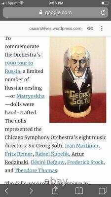 1990 Russian matryoshka doll nesting Chicago Symphony Conductors Music Director