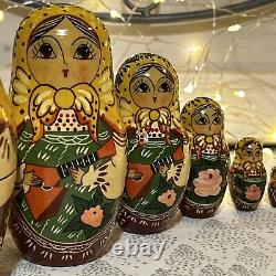 1991 USSR Mockba Matryoshka Russian nesting Doll Lady Musicians 6 Pce