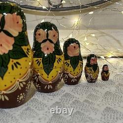 1991 USSR Mockba Matryoshka Russian nesting Doll Lady Musicians 6 Pce