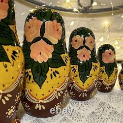 1991 USSR Mockba Matryoshka Russian nesting Doll Lady Musicians 6 Pce