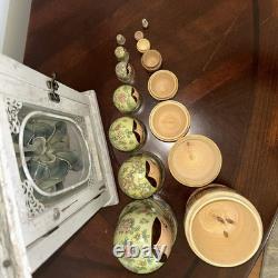 1994 8 Signed Pastel Colors High Gloss Russian Handmade 8 Pce Nesting Doll