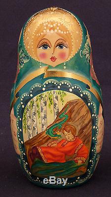 20 Pcs Vintage Russian Nesting Doll Mistress Of Cooper Mount Signed Early 90-s