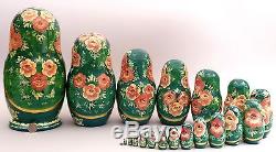 20 Pcs Vintage Russian Nesting Doll Mistress Of Cooper Mount Signed Early 90-s