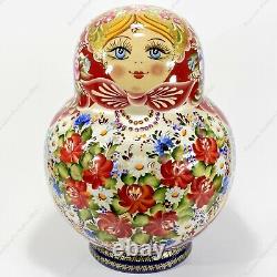 20 Piece Set Gorgeous Author's Russian Authentic Matryoshka Nesting Dolls 20pcs