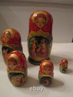 3 Russian Nesting Dolls Sets Pdccnr & Potapova & The Black One Is Unknown Vp