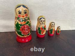 4 new Russian Nesting dolls Vintage from 1970s