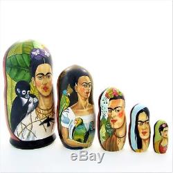 5 Poupées russes exclusive H19 Frida Kahlo Matriochka Russian Doll Matrioshka